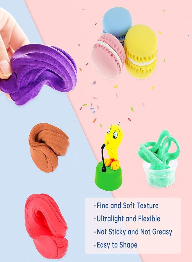 Chanak Clay Dough Creation Kit, 6 Bright Colours with Sculpting Figures, Non-Toxic DIY Clay for Kids, BIS Approved, 30g Each - Image 5
